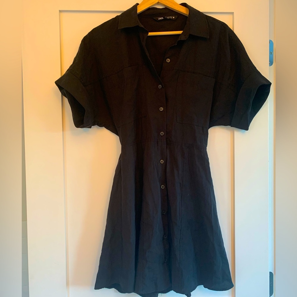 Black mini dress